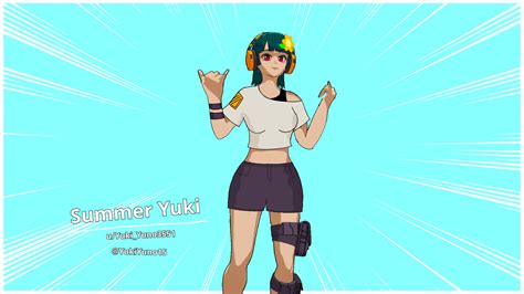 [Fortnite Skin Concept] Summer Yuki : r/FortNiteBR