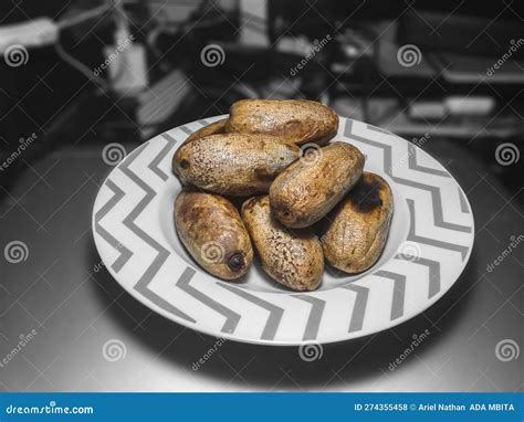 Pan-roasted Plum or Safou Dish from Cameroon Stock Photo - Image of drink, breakfast: 274355458