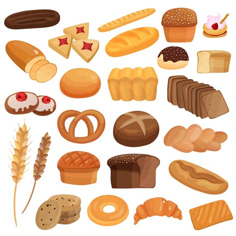 Bakery Products Set 470531 Vector Art at Vecteezy