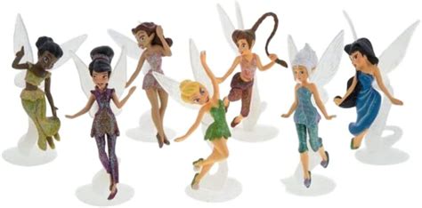 Disney Parks Pixie Hollow Fairies Collectible Piece Figure Set ...