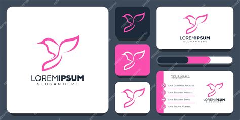 Premium Vector | Abstract bird logo design