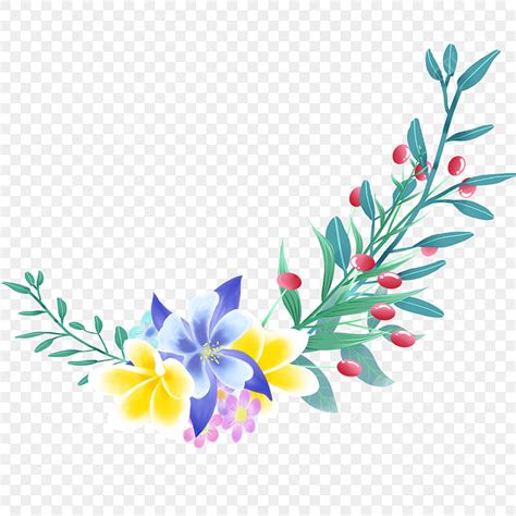 Flower Branches Clipart Transparent Background, Beautiful Flowering Branches, Flowers, Spring ...