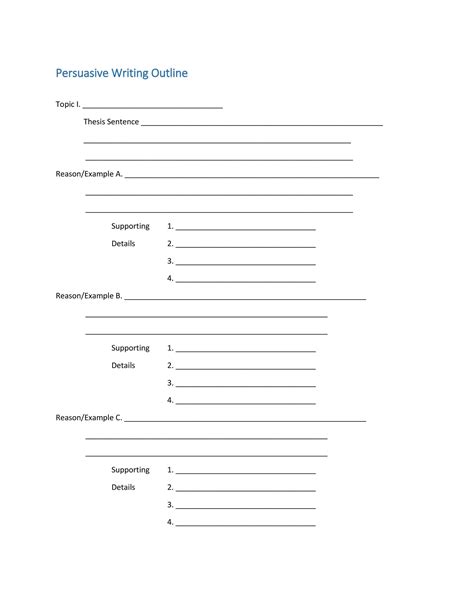 37 Outstanding Essay Outline Templates (Argumentative, Narrative ...