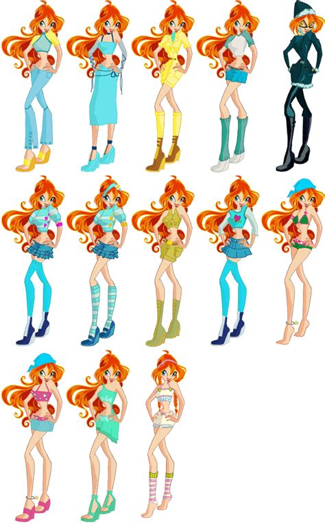 Bloom Season 1-3 Outfits by FreeGirl27 on DeviantArt