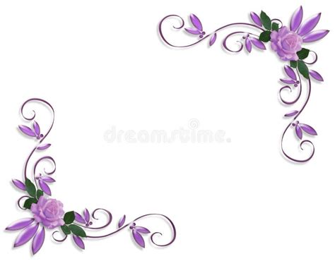 Purple Swirl Corner Border | www.pixshark.com - Images Galleries With A ...