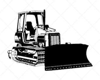 Bulldozer #11 SVG Png Eps Vector Bulldozer Clipart Heavy Equipment Bulldozer Files for Cricut ...