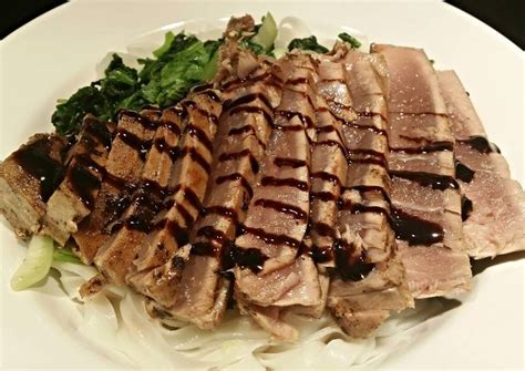 Pan Seared Yellowfin Tuna Recipe by Roger Searle - Cookpad