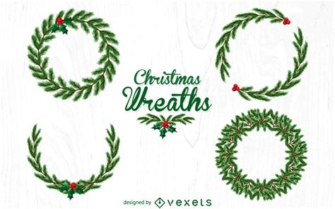 Holly Wreath Vector at GetDrawings | Free download