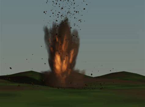 3d Model Mortar Explosion