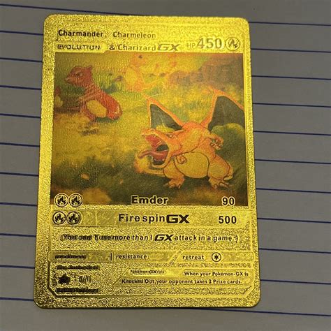 Mavin | Charmander Charmeleon & Charizard GX Evolution Gold Foil ...