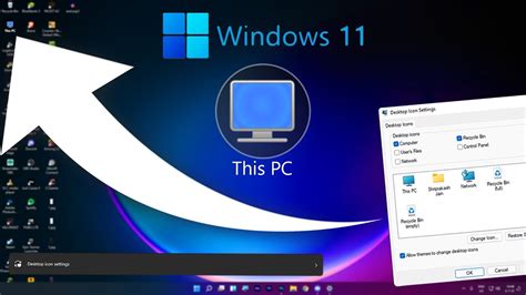 How To Get This Pc Icon In Windows 11 | How To Show Icon On Desktop in windows 11 - YouTube