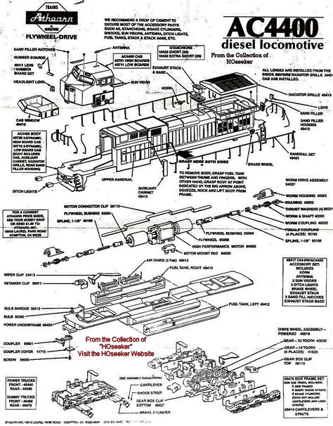 Train and stuff: Ho train engine parts