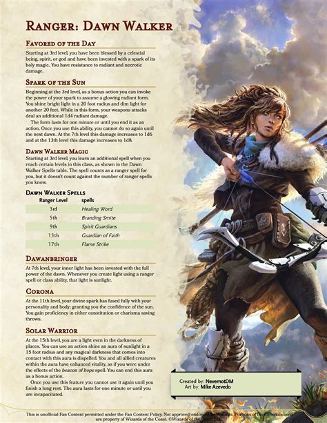 Pin by Matt on DnD Homebrew Ranger Subclasses | Ranger dnd, Dungeons and dragons classes, Dnd ...