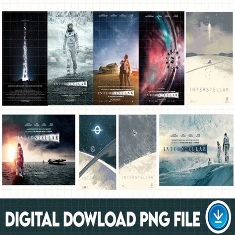 Interstellar Print Art Bundle | Interstellar Png | Interstellar Printable Poster Digital ...