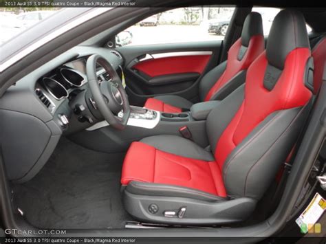 Black/Magma Red Interior Front Seat for the 2013 Audi S5 3.0 TFSI quattro Coupe #75499985 ...