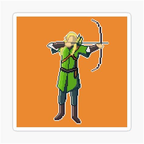 "archer pixel art" Sticker for Sale by Emma-Phantom | Redbubble