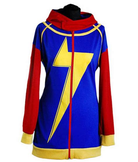 Ms. Marvel Costume Cotton Hoodie | TheLeatherCity