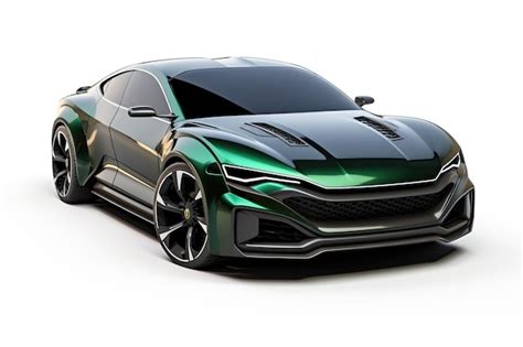 Premium AI Image | The green car is a model of the brand's new car