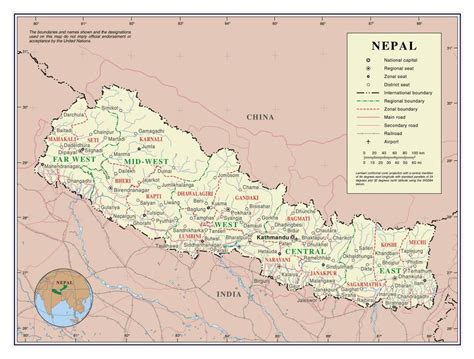 Political Map Of Nepal Nepal Political Map With Districts Southern | The Best Porn Website