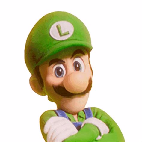 Posing Luigi Sticker - Posing Luigi The super mario bros movie - Discover & Share GIFs