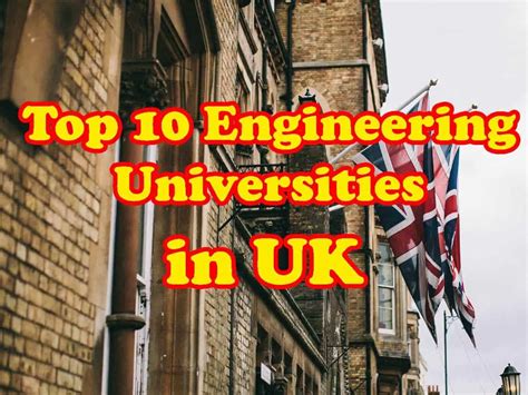 Top 10 Engineering Universities in UK