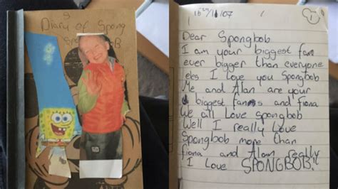 Dude finds the hysterical 'Spongebob diary' he kept as a kid | Mashable