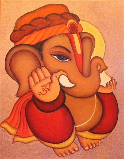 Ganesha painting........m Ganesha Drawing, Lord Ganesha Paintings ...