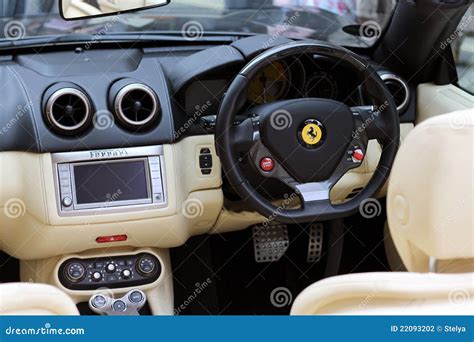 Ferrari Sports Car Interior Editorial Photography - Image of interior ...