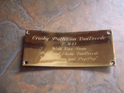 Engraved Metal Plaques