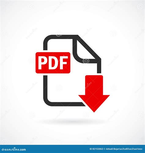 Download Pdf File Vector Icon Stock Vector - Illustration of file, graphic: 82153063