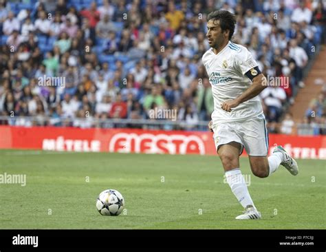 Real Madrid legends vs Arsenal legends at the Santiago Bernabéu Stadium Featuring: Raul Gonzalez ...