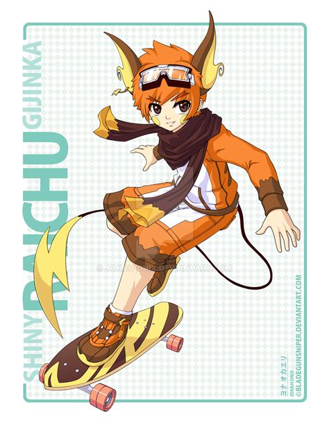 Shiny Raichu Gijinka by jonah-onix on DeviantArt