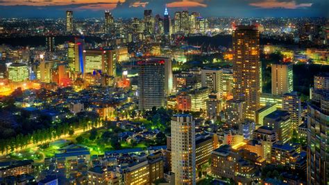 Tokyo Skyline Night Wallpaper