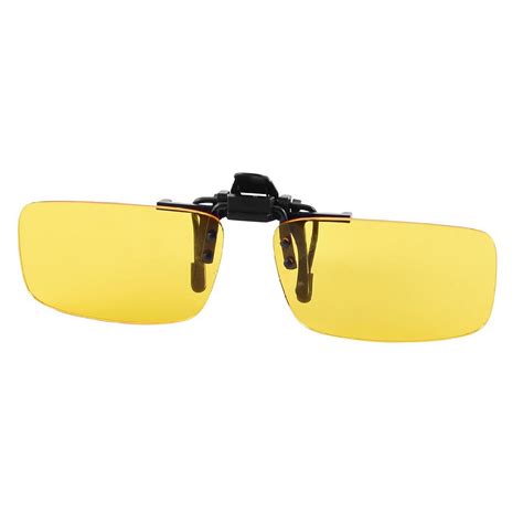 Clear Yellow Lens Rimless Clip On Night Vision Driving Glasses 2015 | eBay