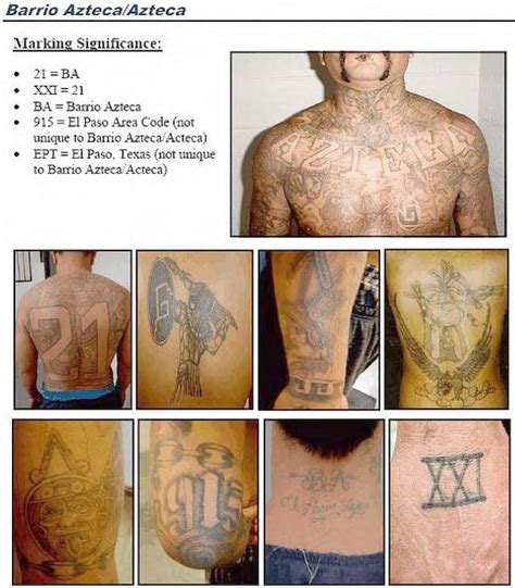 (U//LES) Mexican Gang Tattoos Identification Guide | Public Intelligence