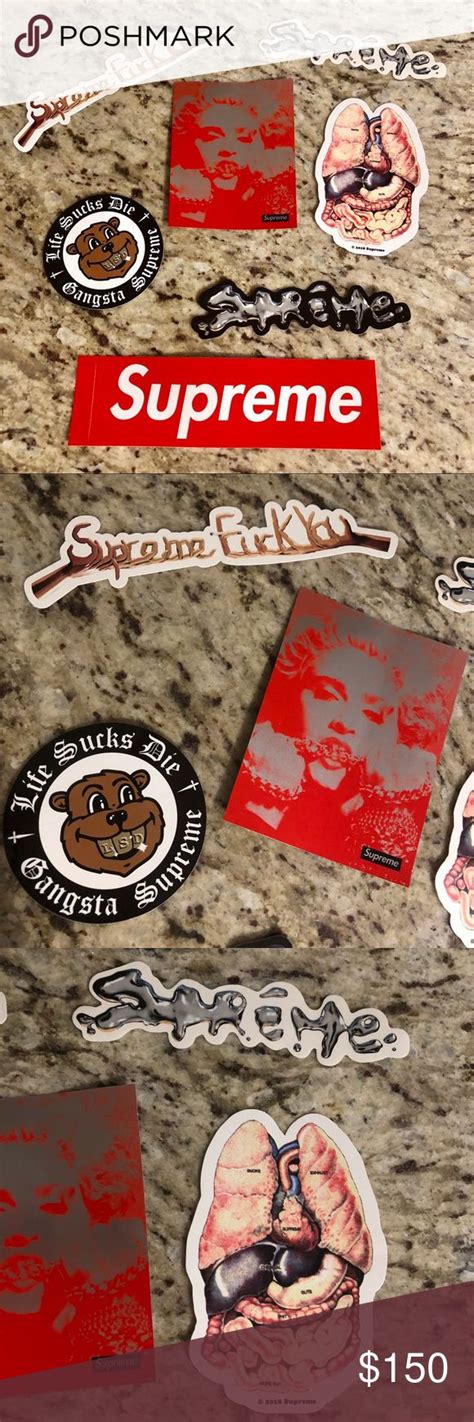 🔥 SUPREME STICKER BUNDLE | Supreme sticker, Supreme accessories, Vintage aviator sunglasses