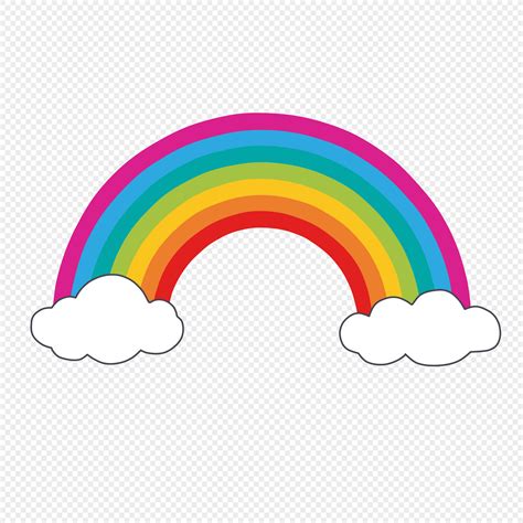 Hand drawn cute cartoon colorful rainbow png image_picture free ...