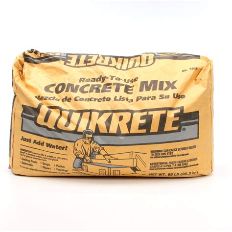 QUIKRETE 50-lb Fast Setting Concrete Mix Fast Setting In The Concrete ...