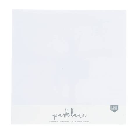 12x12 White Cardstock Paper Pack - White Scrapbook Paper 65lb - Double Sided Card Stock for ...