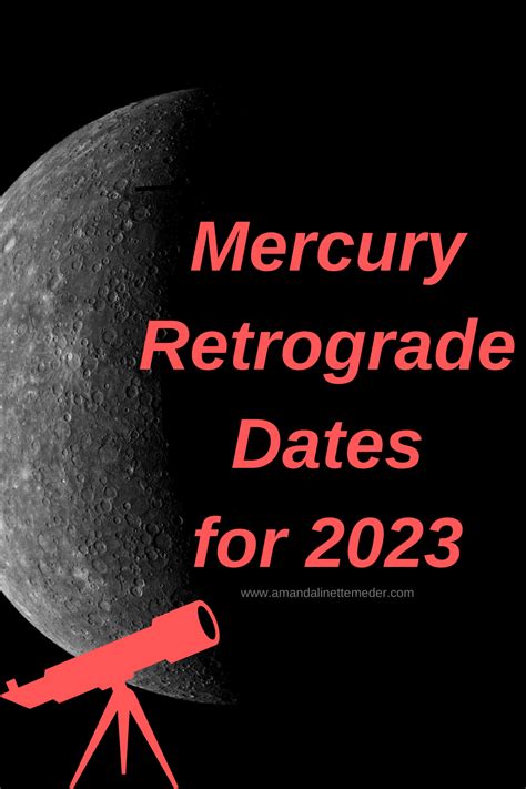 Mercury Retrograde Dates for 2023 – Rebekah Lee Ives