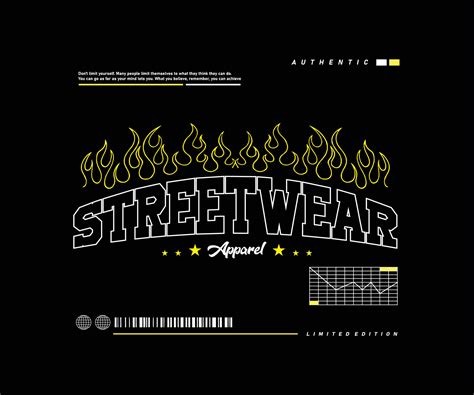 Aesthetic illustration of Streetwear t shirt design, vector graphic, typographic for streetwear ...