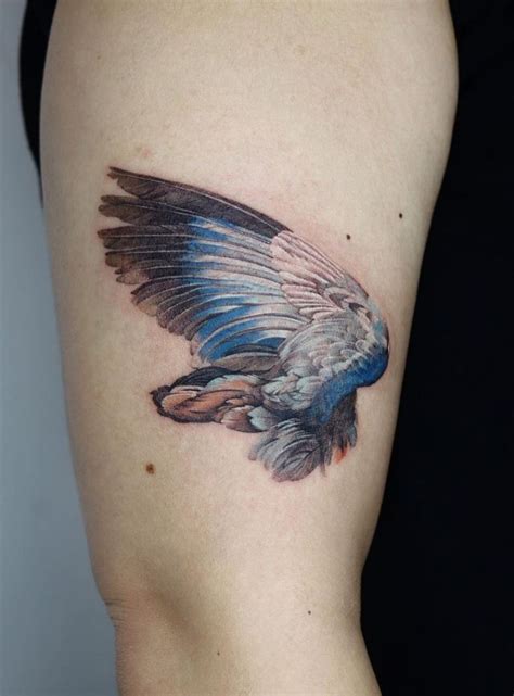 Blue Wing Tattoo | InkStyleMag