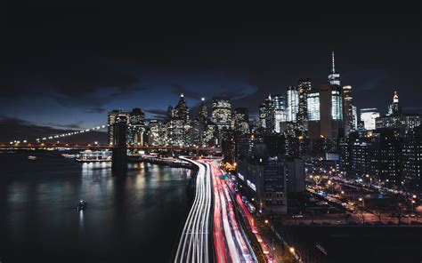 Manhattan New York City Night Cityscape 4K 8K Wallpapers | HD ...