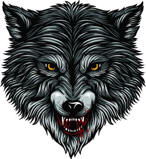 Premium Vector | Wolf head illustration