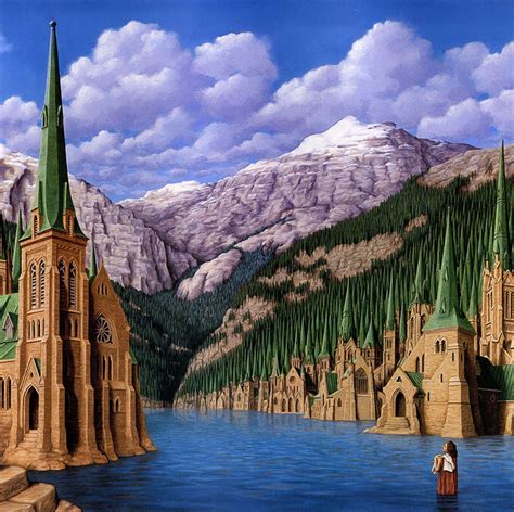 23 Mind Bending Optical Illusion Paintings by Rob Gonsalves » TwistedSifter