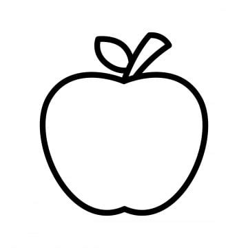 Apple Black And White Clipart Images | Free Download | PNG Transparent Background - Pngtree