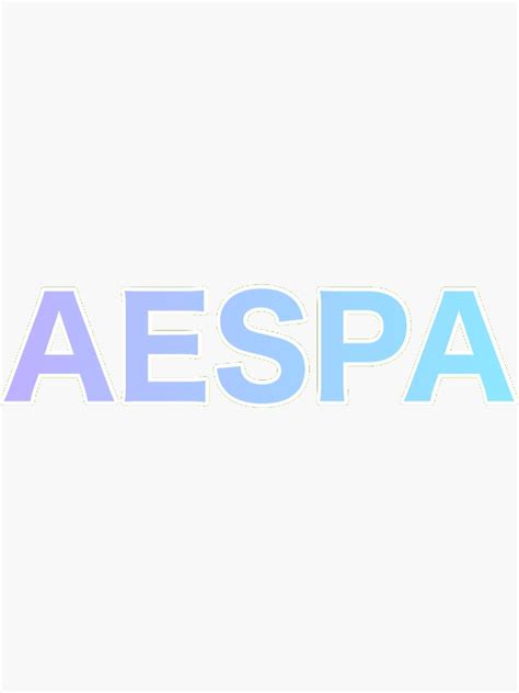 "aespa logo" Sticker for Sale by auberryart | Redbubble