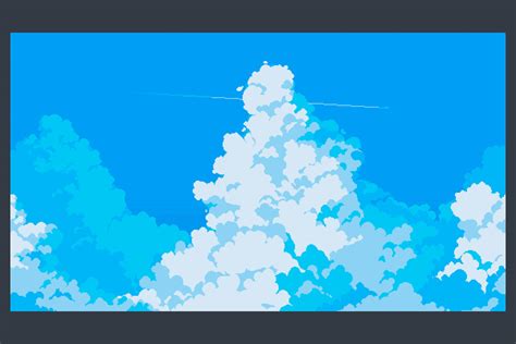 Free Sky with Clouds Background Pixel Art Set - CraftPix.net