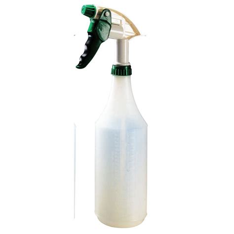 32 oz White Plastic Spray Bottle With Big Blast Pump