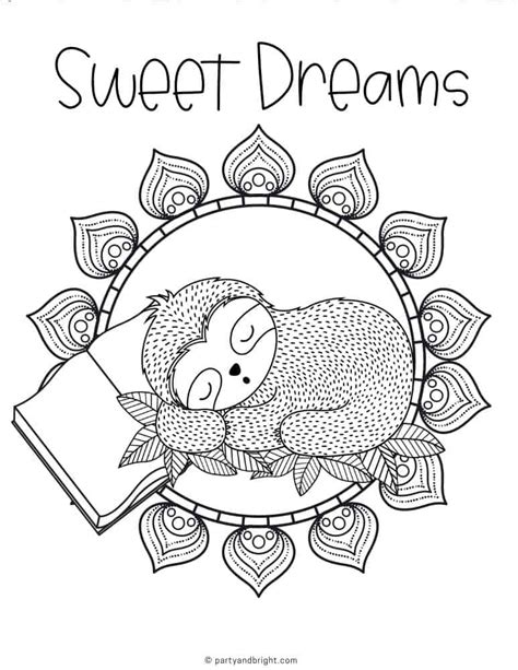 13 Cute Sloth Coloring Pages & Printable Activities – The Organized Mom